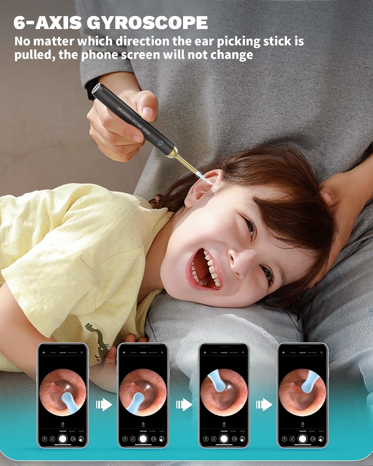 Nettoyeur d'oreille avec camera intelligente (livraison gratuite partout en Guinée)